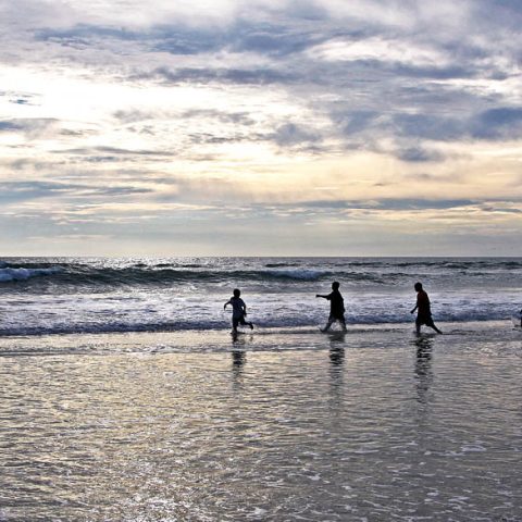 Children in Surf, Datytona Beach, FL