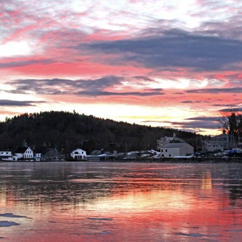 Frozen Sunapee Harbor