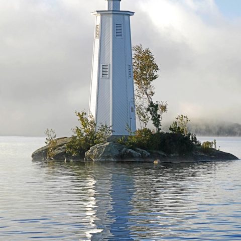 Loon Lighthouse in Fog