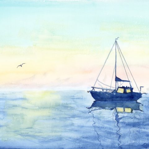 Sailboat at Sunrise