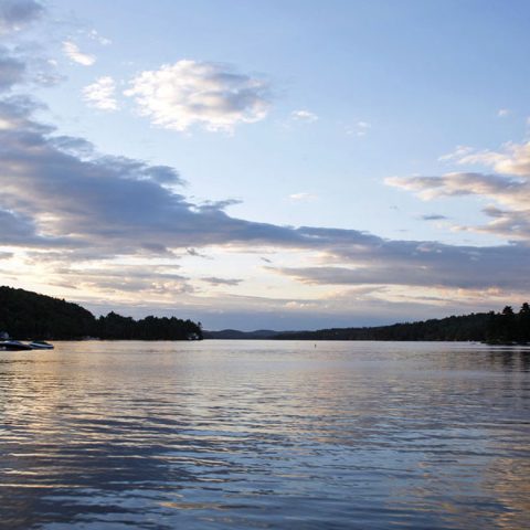 Sunset Over Newbury Harbor