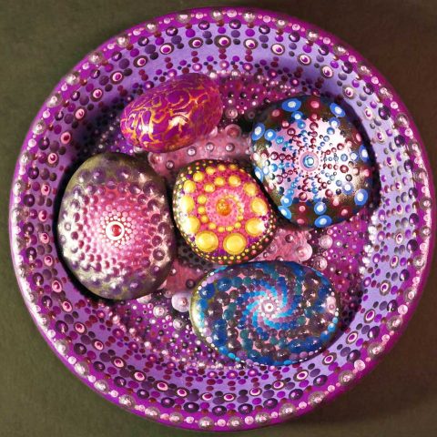 Turquoise Plate and Stones